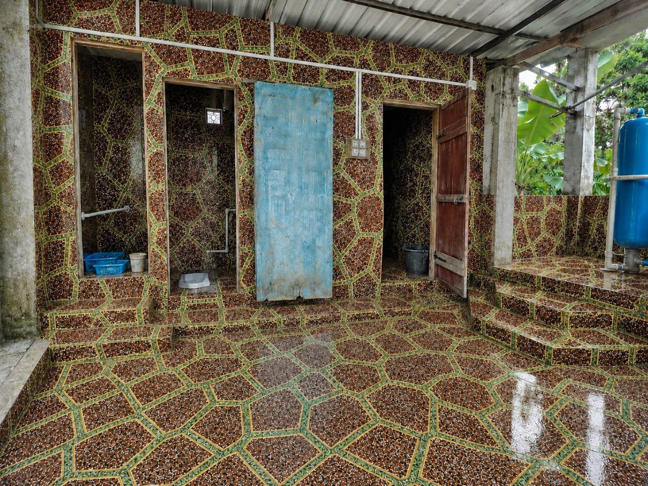 Metallic epoxy flooring and resin art in Guwahati